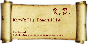 Király Domitilla névjegykártya